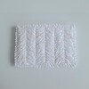 Geweven pasjeshouder | Wit velvet look