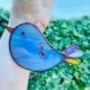 Glas-in-lood vogel | Handgemaakt | Raamhanger | Tiffany-techniek