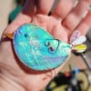 Glas-in-lood vogel | Handgemaakt | Raamhanger | Tiffany-techniek