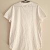 Hand Gedrukt T-Shirt, Wit Katoen met Zwarte Vlindervleugels en Verfspetters, Streetwear Casual