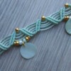 ✨ Handgemaakt verstelbaar enkelbandje – Micro-macramé ✨