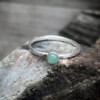 Handgemaakte Groene Aventurijn Ring van Sterling Zilver ✨💚