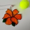 Handgemaakte lelie zonnevanger | raamhanger | Tiffany-techniek | glas-in-lood | woondecoratie