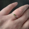 Handgemaakte Peridoot Ring van Sterling Zilver – Minimalistische Edelsteen Ring ✨💚