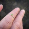 Handgemaakte Peridoot Ring van Sterling Zilver – Minimalistische Edelsteen Ring ✨💚