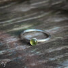 Handgemaakte Peridoot Ring van Sterling Zilver – Minimalistische Edelsteen Ring ✨💚