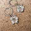 Hibiscus oorbellen Zilver