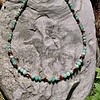 Ketting met amazoniet en granaat
