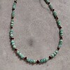 Ketting met amazoniet en granaat