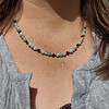 Ketting met amazoniet en granaat