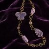 Ketting met amethist en agaat