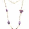 Ketting met amethist en agaat