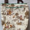 Leuke tote bag van een vrolijk borduurwerk