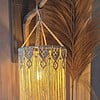 Macrame lampenkap, crèmekleur.