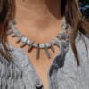 Mountain Mist: ketting met kyaniet en maansteen