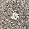 Oceaan Hibiscus Ketting Zilver