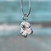 Oceaan Hibiscus Ketting Zilver