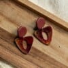 Oorbellen | Bordeaux Gold