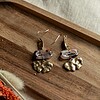 Oorbellen | Morph brown gold