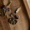 Oorbellen | Morph brown gold