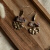 Oorbellen | Morph brown gold