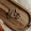 Oorbellen | Morph brown gold