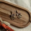 Oorbellen | Morph brown gold