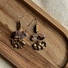 Oorbellen | Morph brown gold
