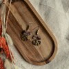 Oorbellen | Morph brown gold