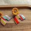 Oorbellen | Sunflower retro stripes