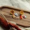 Oorbellen | Sunflower retro stripes