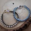 Parel & Kristal, handgemaakte stacker bracelets