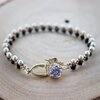 Parel & Kristal, handgemaakte stacker bracelets