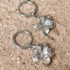 Plumeria oorbellen zilver