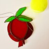 Pomegranate Stained Glass Suncatcher | Handmade Tiffany Technique Decor