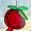 Pomegranate Stained Glass Suncatcher | Handmade Tiffany Technique Decor