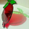 Pomegranate Stained Glass Suncatcher | Handmade Tiffany Technique Decor