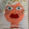 Portret van een mooie dame in een lijstje