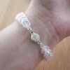 Romantisch & Tijdloos, handgemaakte bridal armband met Swarovski bicones