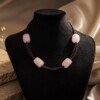 Rozenkwarts ketting.