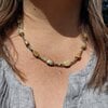 Sandy Beach: ketting met zandbruine jaspis en Afrikaanse turkoois