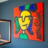 Schilderij Sok mannetje