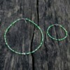 Set choker en armband rocailles blauw/geel/groen/wit/roze