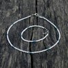 Set choker en armband rocailles wit/blauw/rosegold