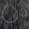 Set choker en armband rocailles wit/geel/rosegold