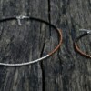 Set choker en armband rocailles zwart/bruin/zilver