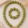Set statement ketting + armband groen