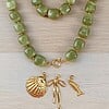 Set statement ketting + armband groen