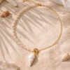✨ Solea – Schelp & Witte Jade Ketting