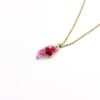 Subtiele Ketting met Facet Hanger Gevuld met Echt Gipskruid uit Den Haag (GirlMeetsDenHaag x CH Design)